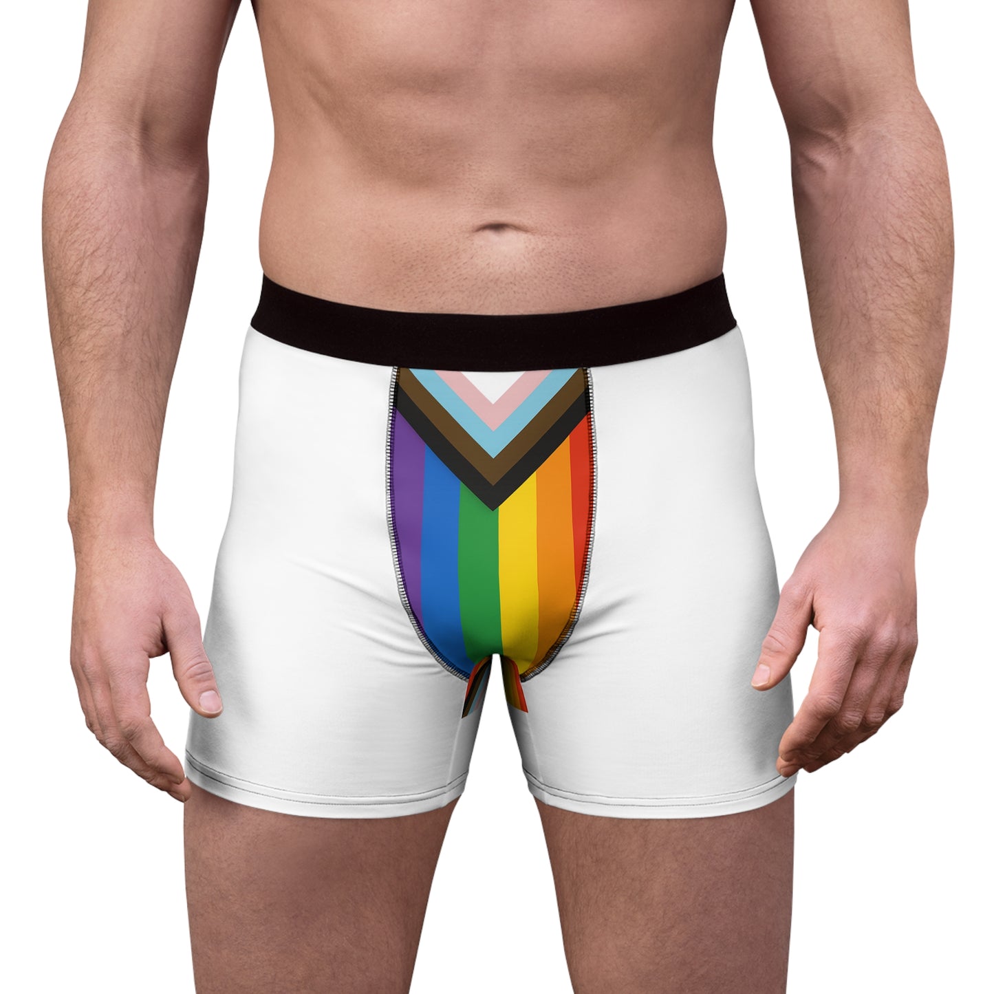 Rainbow Pride Boxer Briefs | LGBTQ+ Celebration Underwear, Gift for Pride Month, Colorful Men's Undergarments, Fun AOP Design, [...]