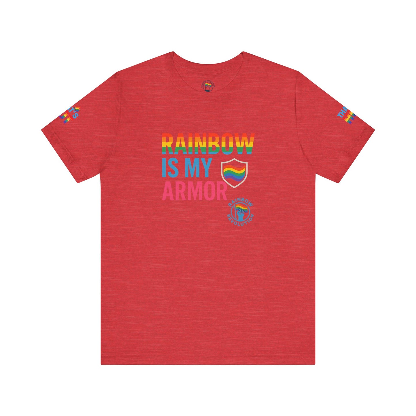 Pride Rainbow Tee, Unisex Short Sleeve Shirt, LGBTQ+ Apparel, Comfortable Summer Top, Celebratory Outfit, Gift for Allies