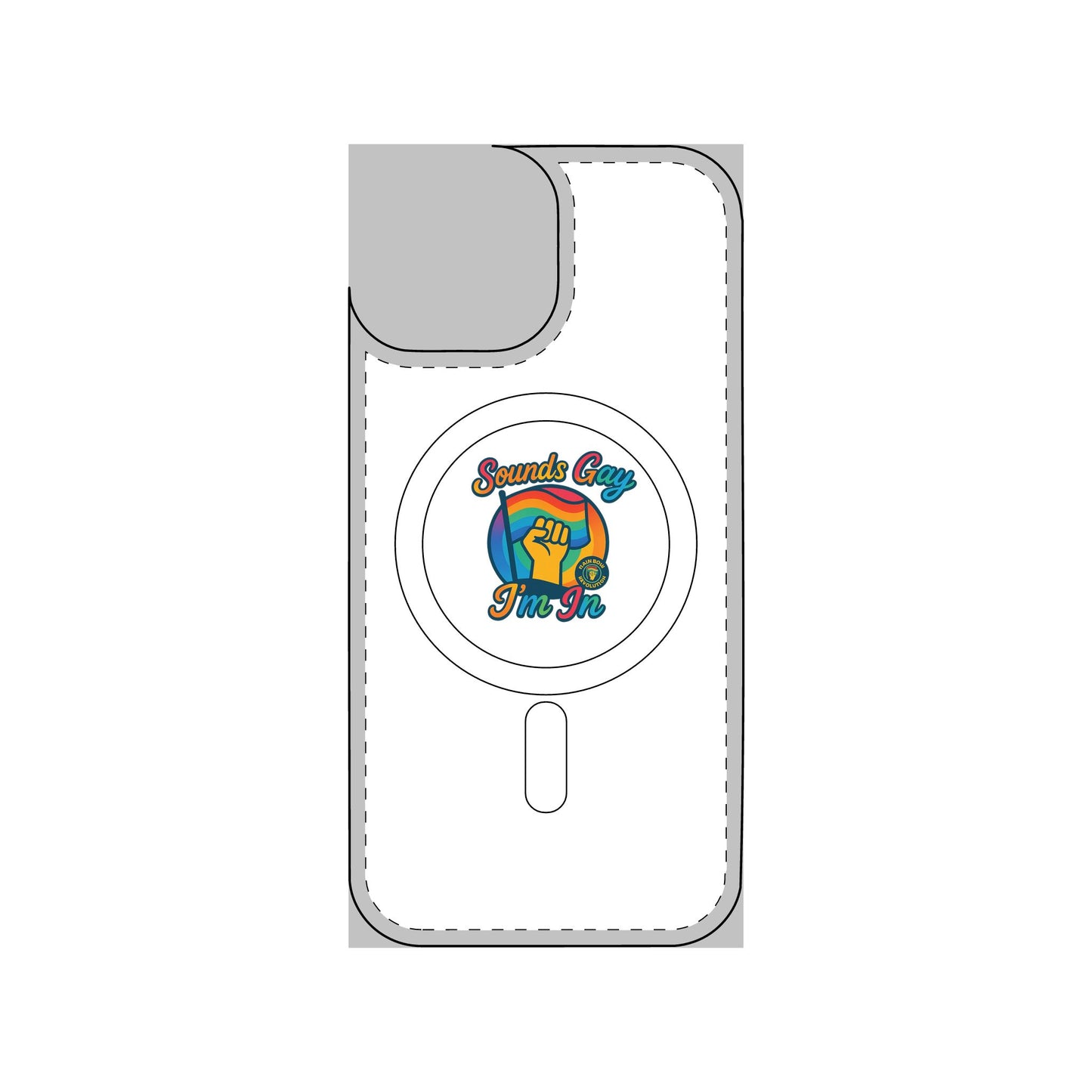 Magnetic Phone Case, Impact Resistant Phone Cover, Custom Phone Protector, Unique Gift for Tech Lovers, Funny Smartphone Case