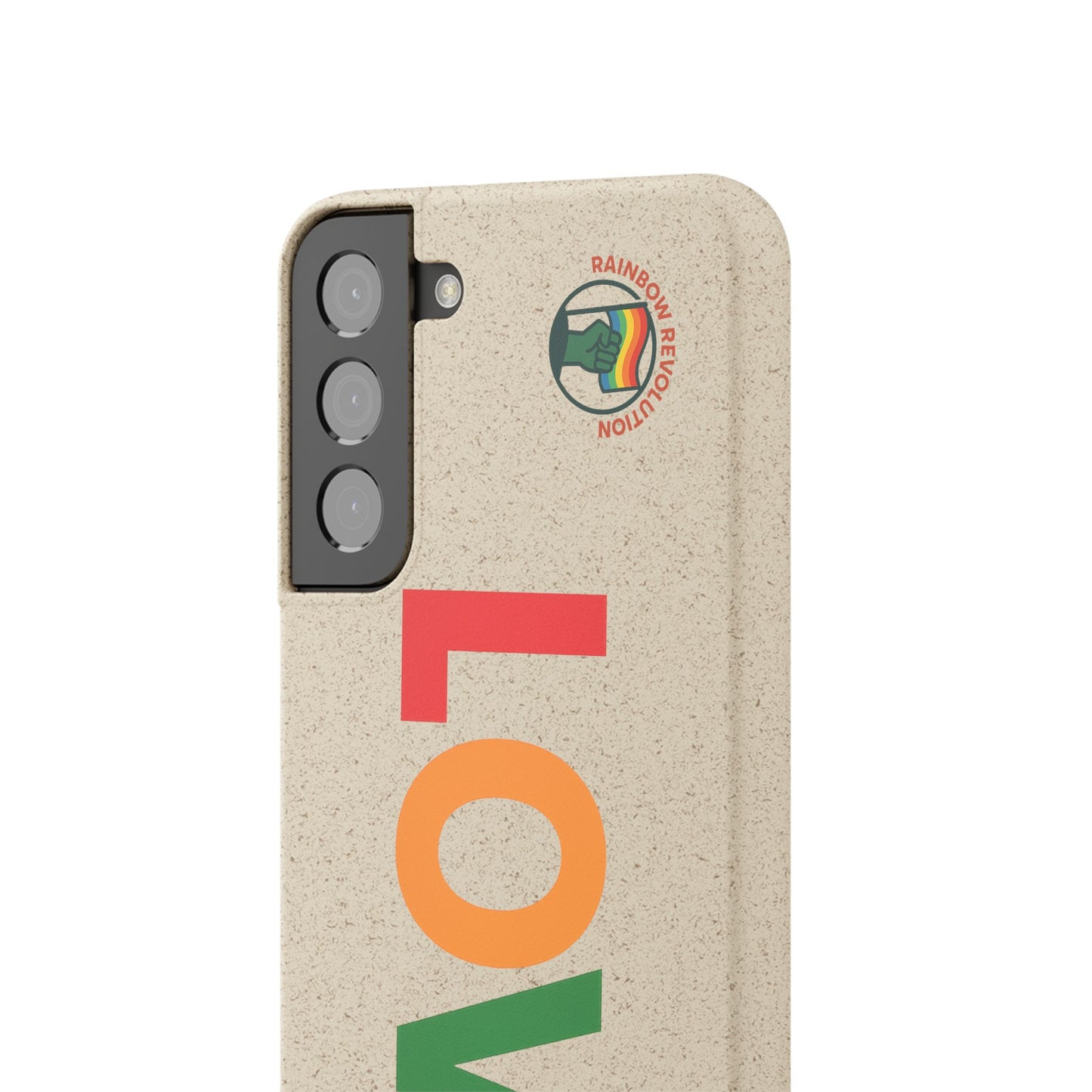 Colorful Love Biodegradable Phone Case | Eco-Friendly Gift for Friends, Green Living, Valentine's Day, Pride Month, Eco-conscious Design