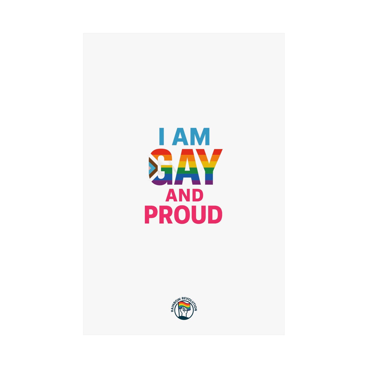 Pride Poster, LGBTQ Decor, Colorful Art Print, Gay Pride Wall Art, Statement Poster, Celebration of Identity