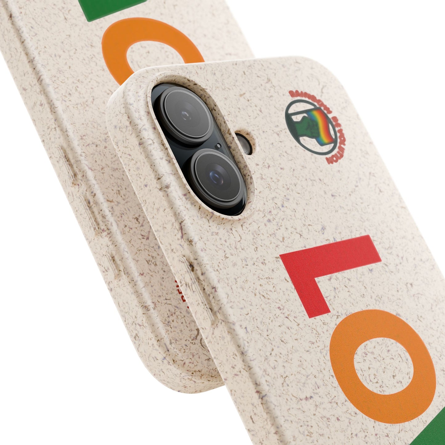 Colorful Love Biodegradable Phone Case | Eco-Friendly Gift for Friends, Green Living, Valentine's Day, Pride Month, Eco-conscious Design