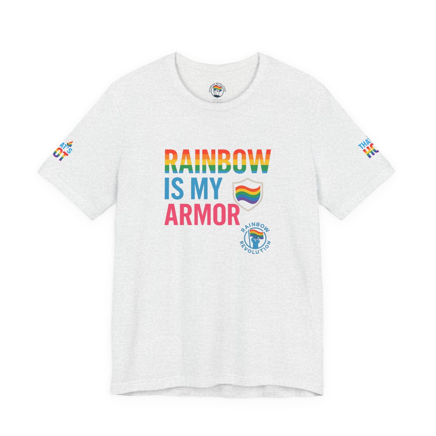 Pride Rainbow Tee, Unisex Short Sleeve Shirt, LGBTQ+ Apparel, Comfortable Summer Top, Celebratory Outfit, Gift for Allies