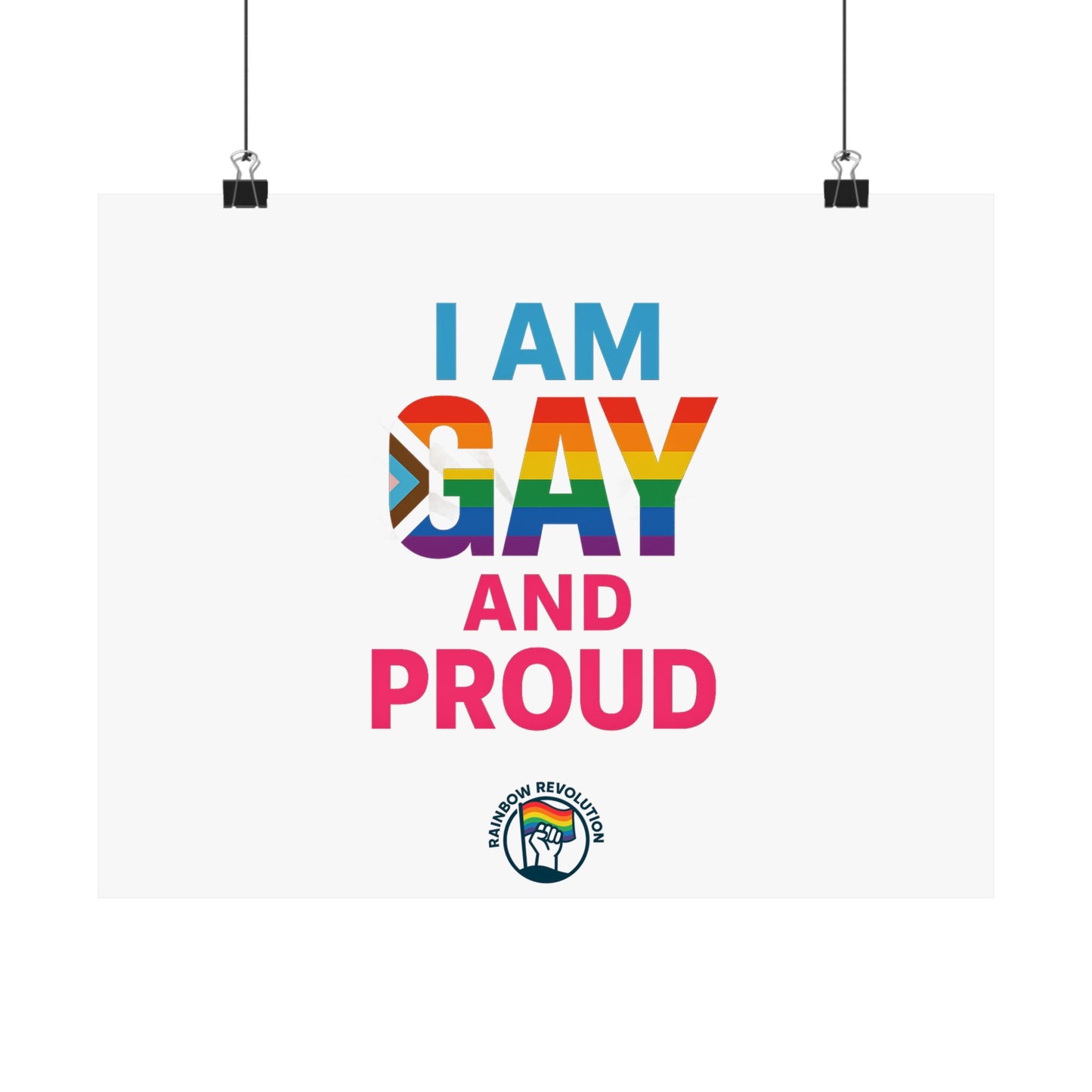 Pride Poster, LGBTQ Decor, Colorful Art Print, Gay Pride Wall Art, Statement Poster, Celebration of Identity
