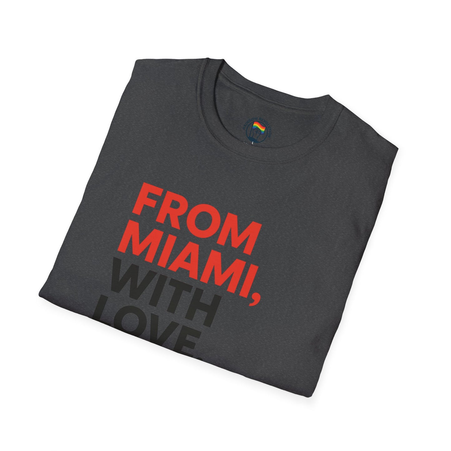 Miami Love Unisex T-Shirt, Casual Tee, Travel Souvenir, Gift for Him or Her, Statement Shirt, Summer Wear