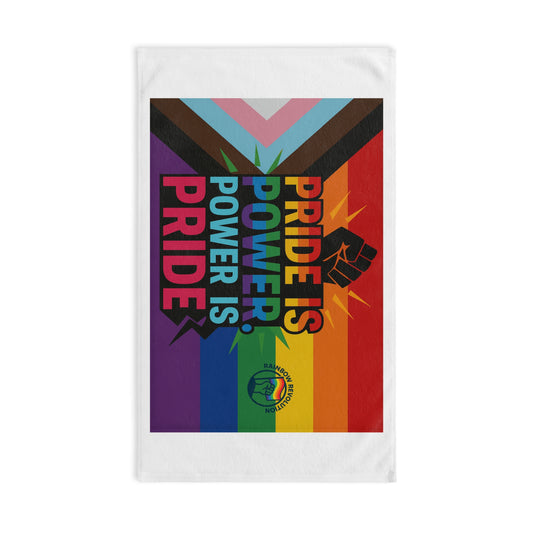 Pride-Inspired Hand Towel, LGBTQ+ Decor, Empowering Gift, Rainbow Kitchen Towel, Celebrate Pride