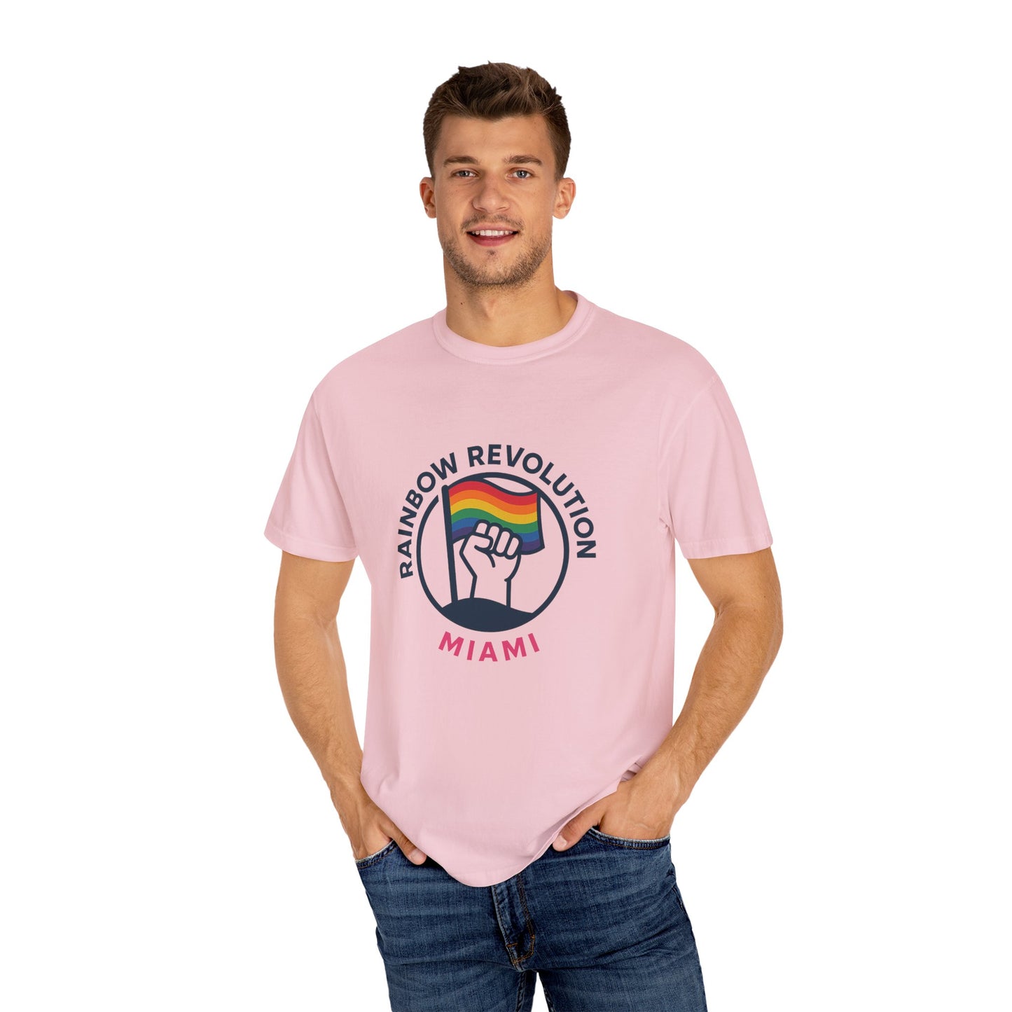 Unisex Rainbow Revolution T-shirt - Celebrate Pride, Summer Vibes, LGBTQ+ Support, Miami Love, Casual Wear