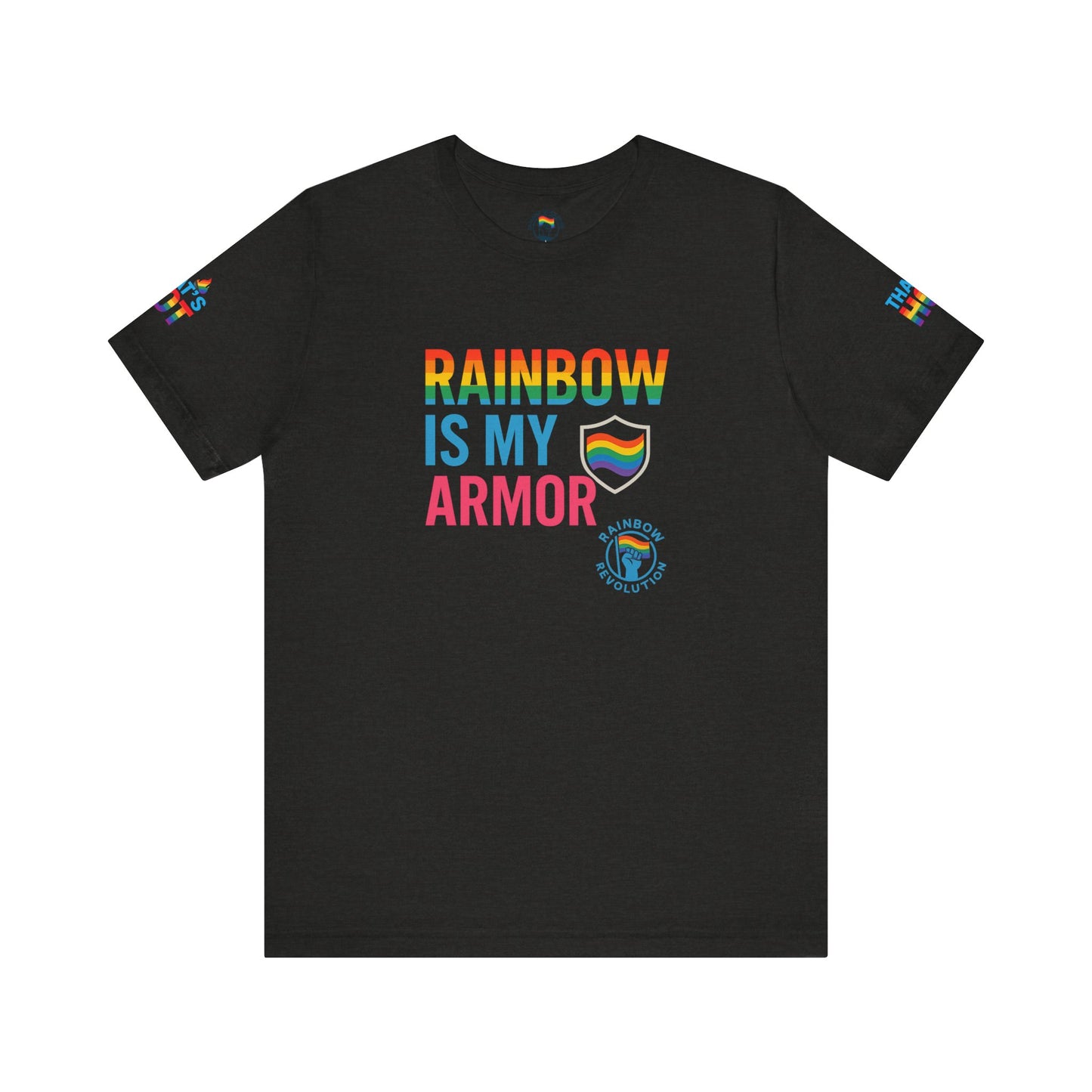 Pride Rainbow Tee, Unisex Short Sleeve Shirt, LGBTQ+ Apparel, Comfortable Summer Top, Celebratory Outfit, Gift for Allies