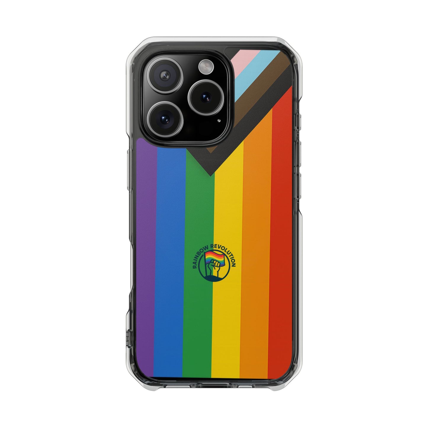 Pride Rainbow Phone Cases - Clear Impact Cases for LGBTQ+ Celebration, Phone Protection, Customizable, Gift for Allies and Friends