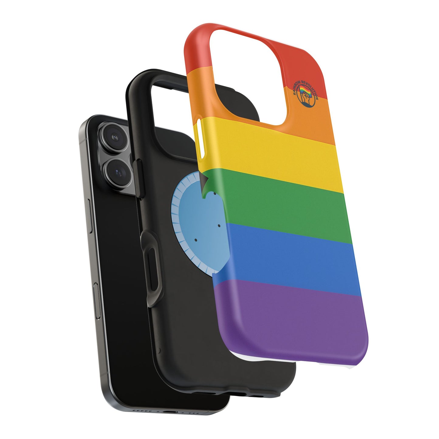 Rainbow Pride Magnetic Phone Case | LGBTQ+ Accessories, Colorful Phone Protection, Gift for Pride Month, Unique Cell Cover