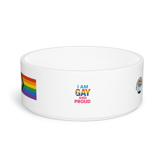 Pride Pet Bowl | Rainbow Dog Cat Dish, LGBTQ+ Pet Supplies, Proud Pet Accessories, Pride Month Gifts, Pet Feeding Dish