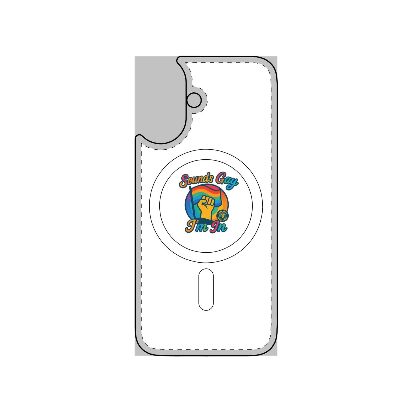 Magnetic Phone Case, Impact Resistant Phone Cover, Custom Phone Protector, Unique Gift for Tech Lovers, Funny Smartphone Case