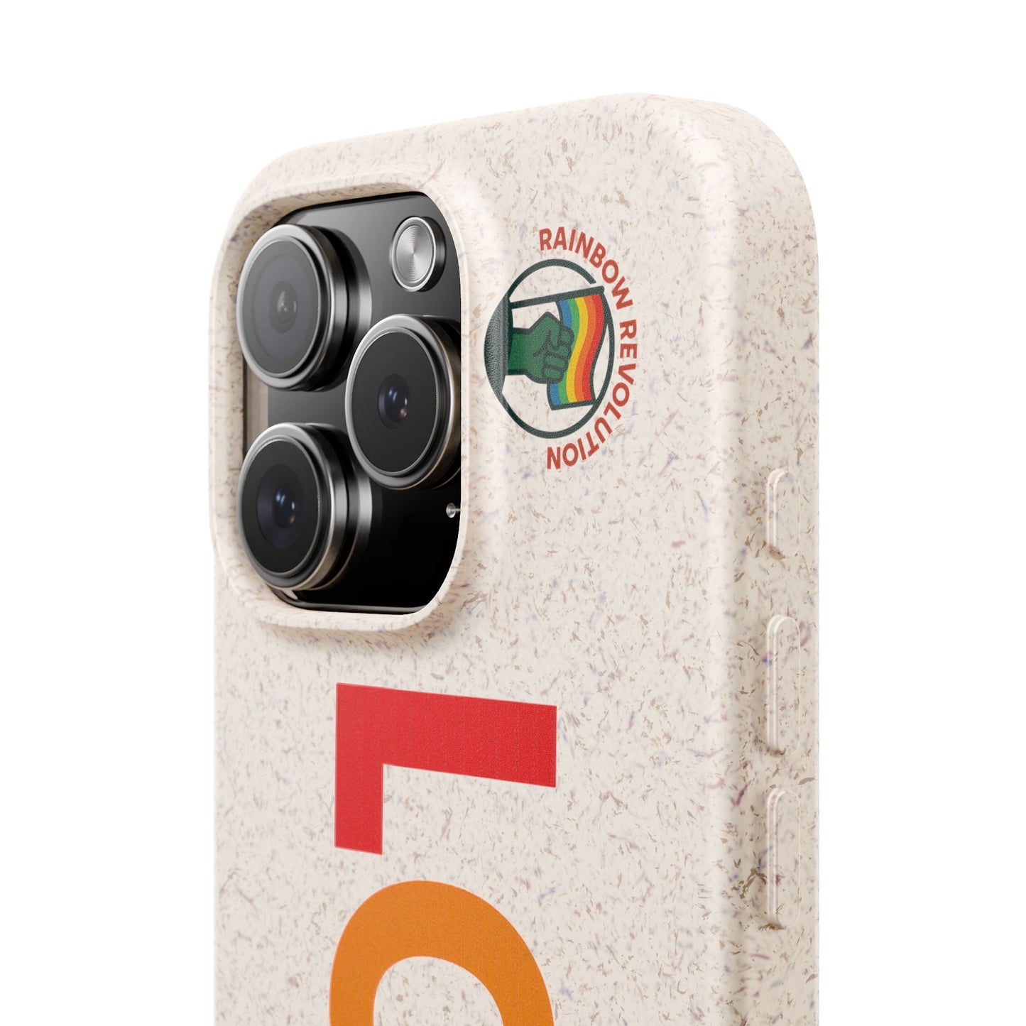 Colorful Love Biodegradable Phone Case | Eco-Friendly Gift for Friends, Green Living, Valentine's Day, Pride Month, Eco-conscious Design