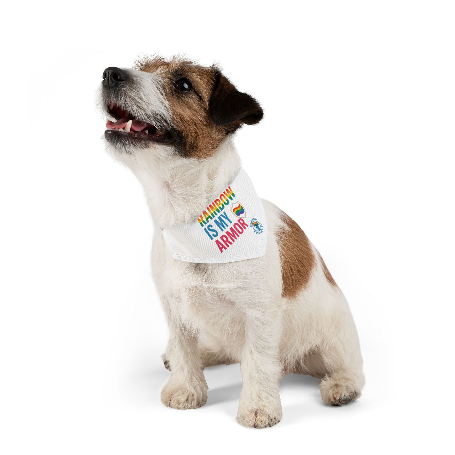 Rainbow Pride Pet Bandana, LGBTQ+ Dog Collar, Cute Accessory for Pets, Pride Month Gift, Adjustable Pet Fashion