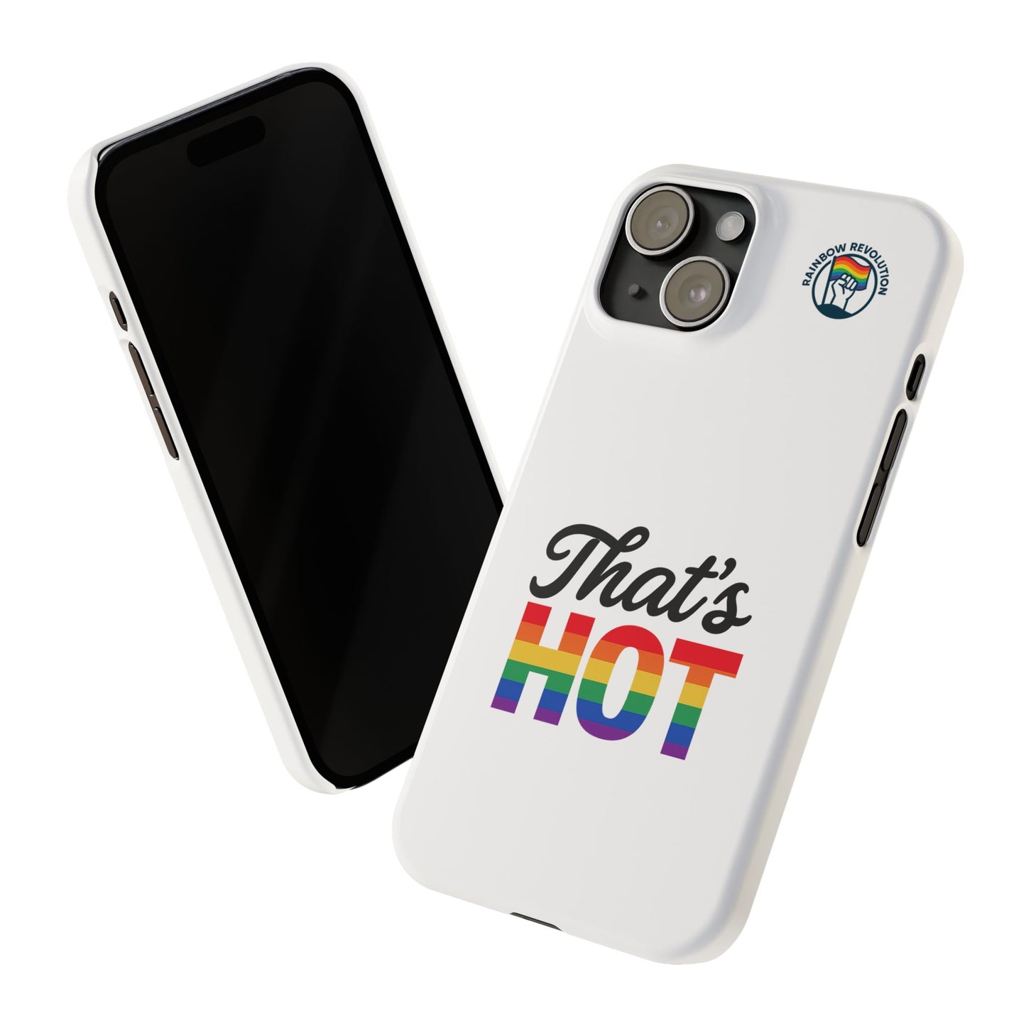 Rainbow Pride Slim Phone Cases | LGBTQ+ Accessories, Gifts for Friends, Trendy Phone Cover, Summer Vibes