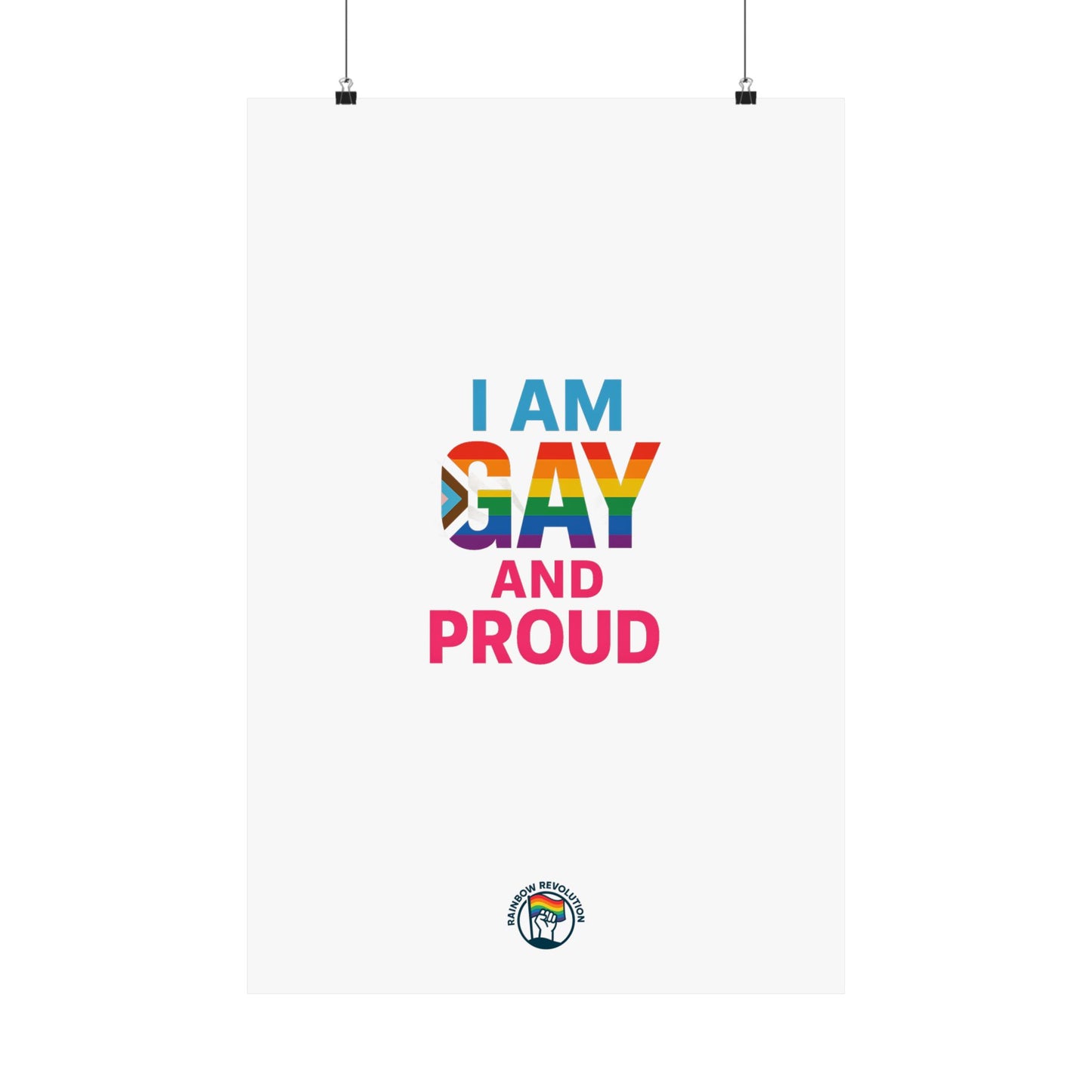 Pride Poster, LGBTQ Decor, Colorful Art Print, Gay Pride Wall Art, Statement Poster, Celebration of Identity
