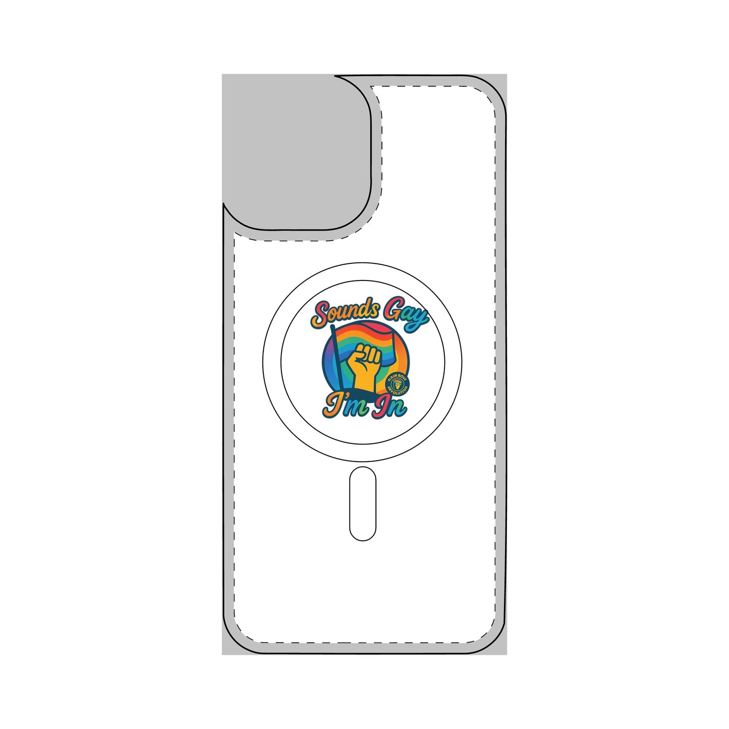 Magnetic Phone Case, Impact Resistant Phone Cover, Custom Phone Protector, Unique Gift for Tech Lovers, Funny Smartphone Case