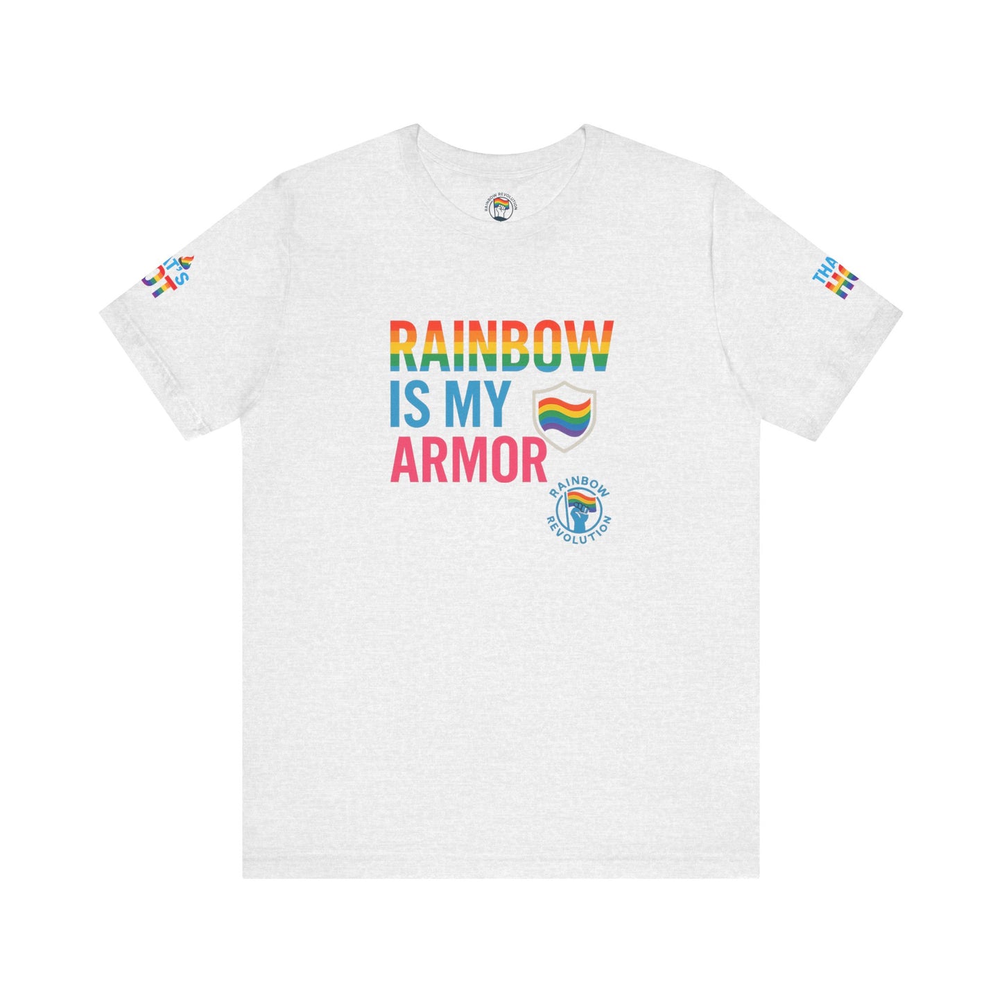 Pride Rainbow Tee, Unisex Short Sleeve Shirt, LGBTQ+ Apparel, Comfortable Summer Top, Celebratory Outfit, Gift for Allies