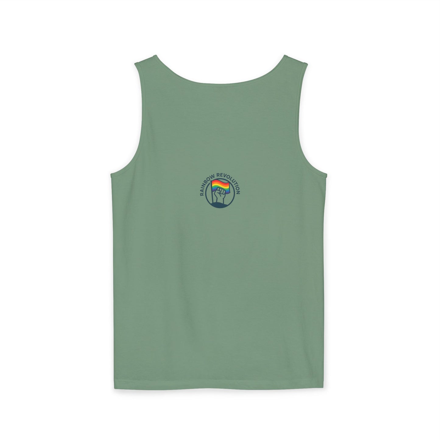 Pride Flame Tank Top | Unisex Garment-Dyed Tank, LGBTQ+ Apparel, Colorful Summer Wear, Festival Clothing, Gay Pride Merchandise
