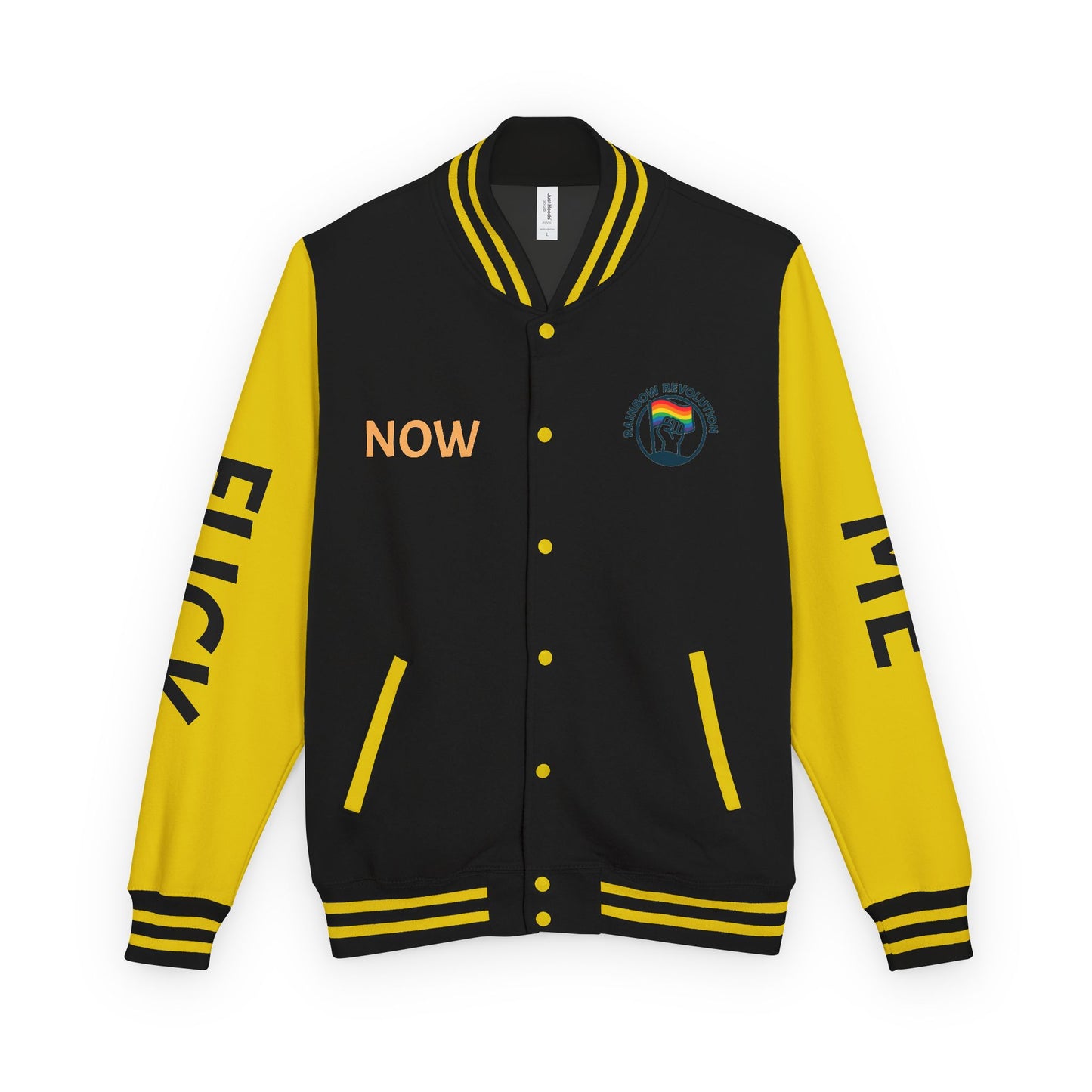 Pride Letterman Jacket - Statement Outerwear for Bold Expression, Sports Jacket, Unisex Fashion, LGBTQ+ Apparel, Gift for Her/Him