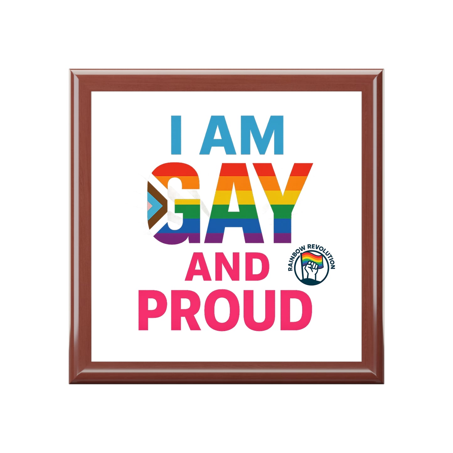Pride Jewelry Box, LGBTQ+ Gift, Storage Box, Gay Pride Decor, Personalized Keepsake Box, Rainbow Box