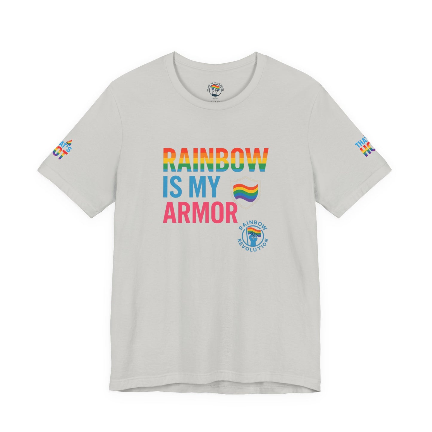 Pride Rainbow Tee, Unisex Short Sleeve Shirt, LGBTQ+ Apparel, Comfortable Summer Top, Celebratory Outfit, Gift for Allies