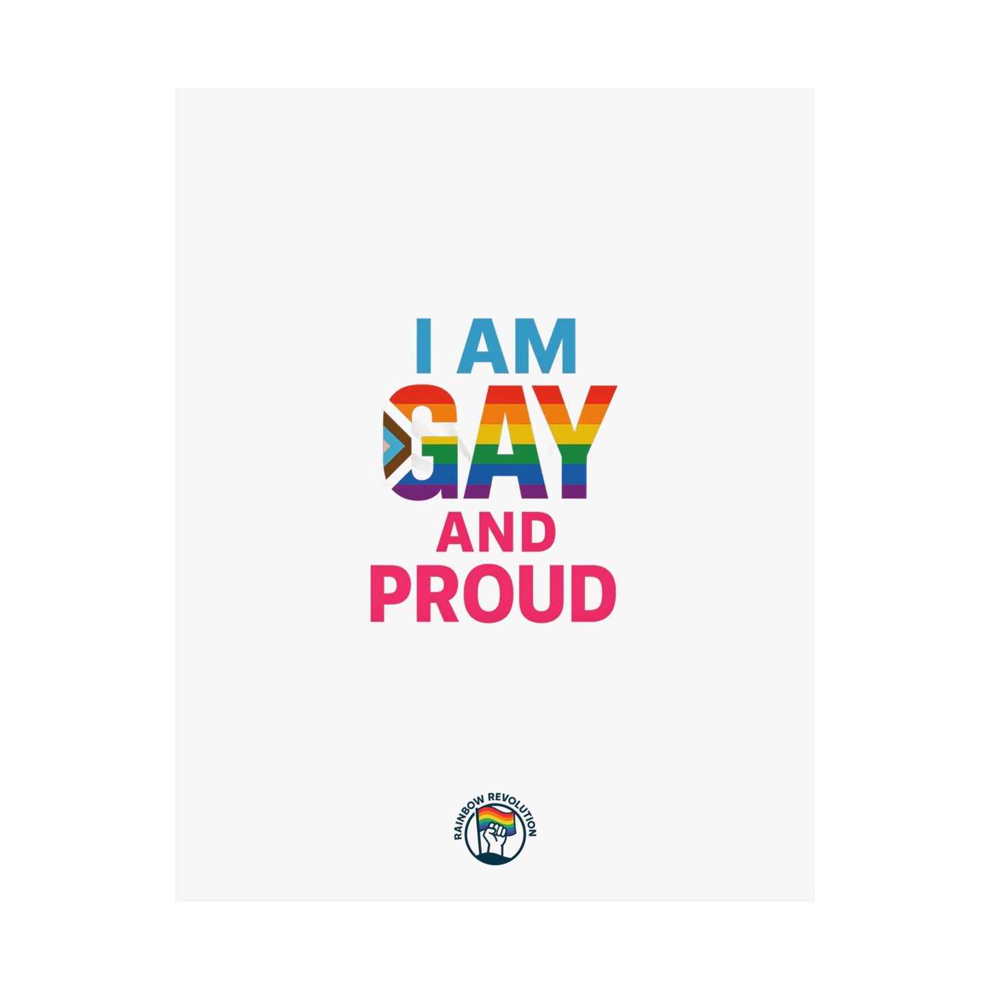 Pride Poster, LGBTQ Decor, Colorful Art Print, Gay Pride Wall Art, Statement Poster, Celebration of Identity