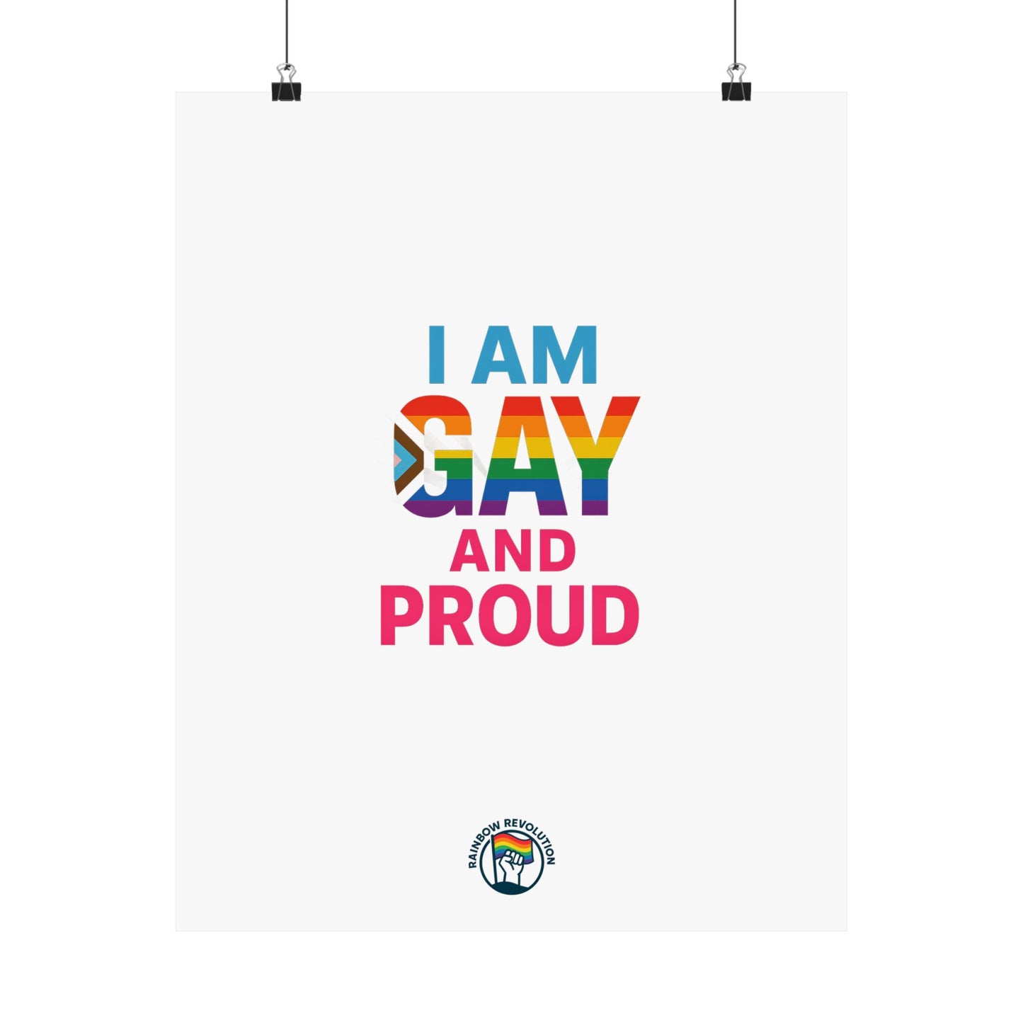 Pride Poster, LGBTQ Decor, Colorful Art Print, Gay Pride Wall Art, Statement Poster, Celebration of Identity