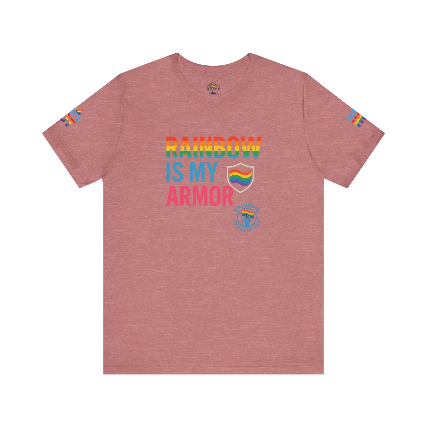 Pride Rainbow Tee, Unisex Short Sleeve Shirt, LGBTQ+ Apparel, Comfortable Summer Top, Celebratory Outfit, Gift for Allies