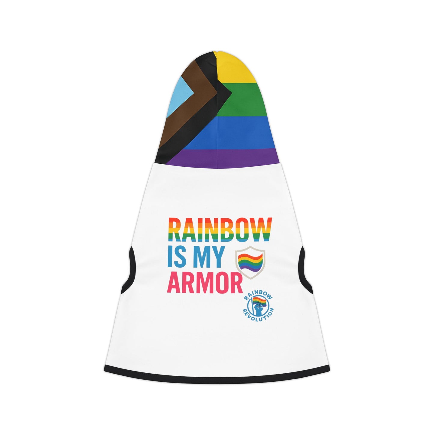 Rainbow Pet Hoodie, Cute Dog Sweater, LGBTQ+ Themed Pet Apparel, Pride Outfit for Dogs, Cozy Fashion for Pets