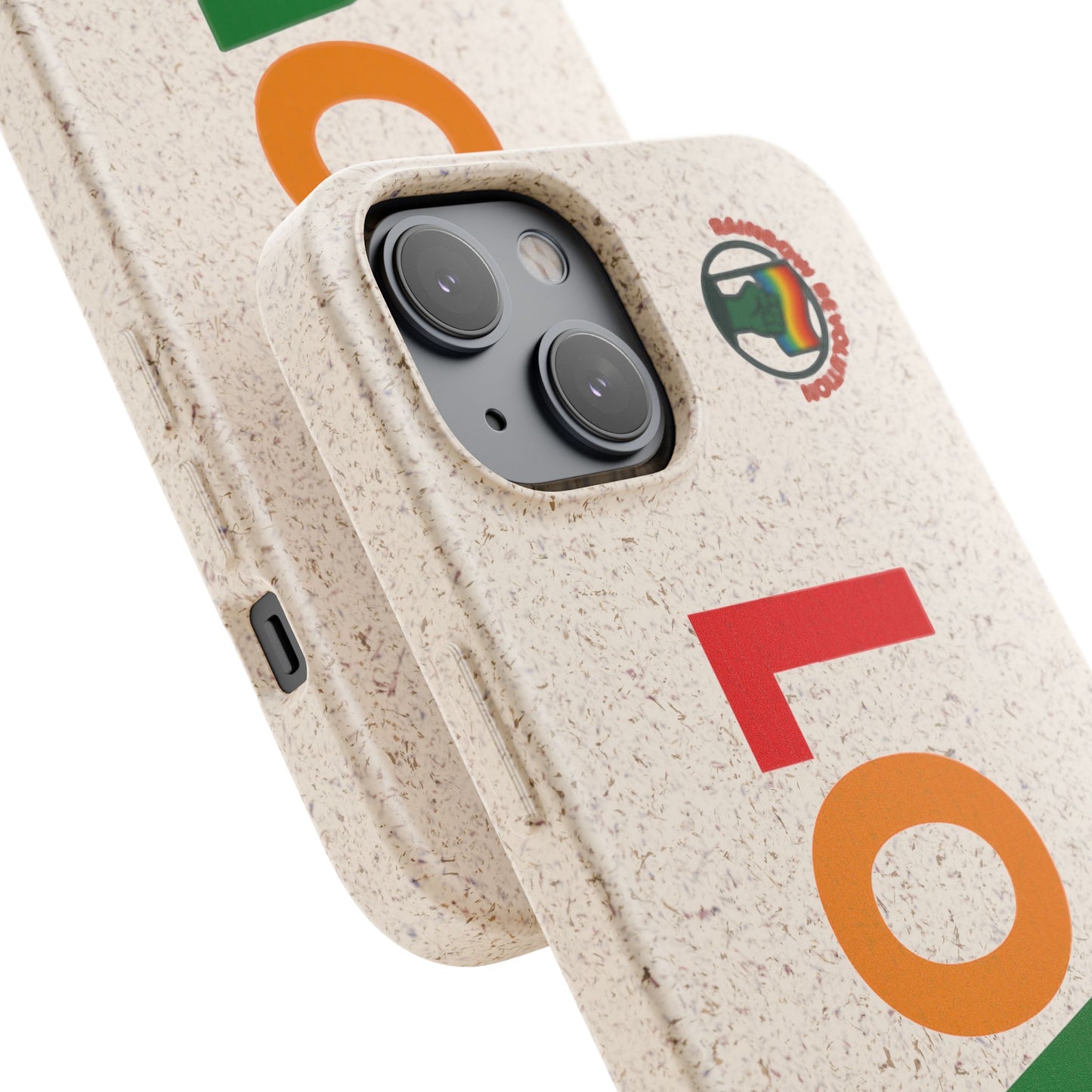 Colorful Love Biodegradable Phone Case | Eco-Friendly Gift for Friends, Green Living, Valentine's Day, Pride Month, Eco-conscious Design