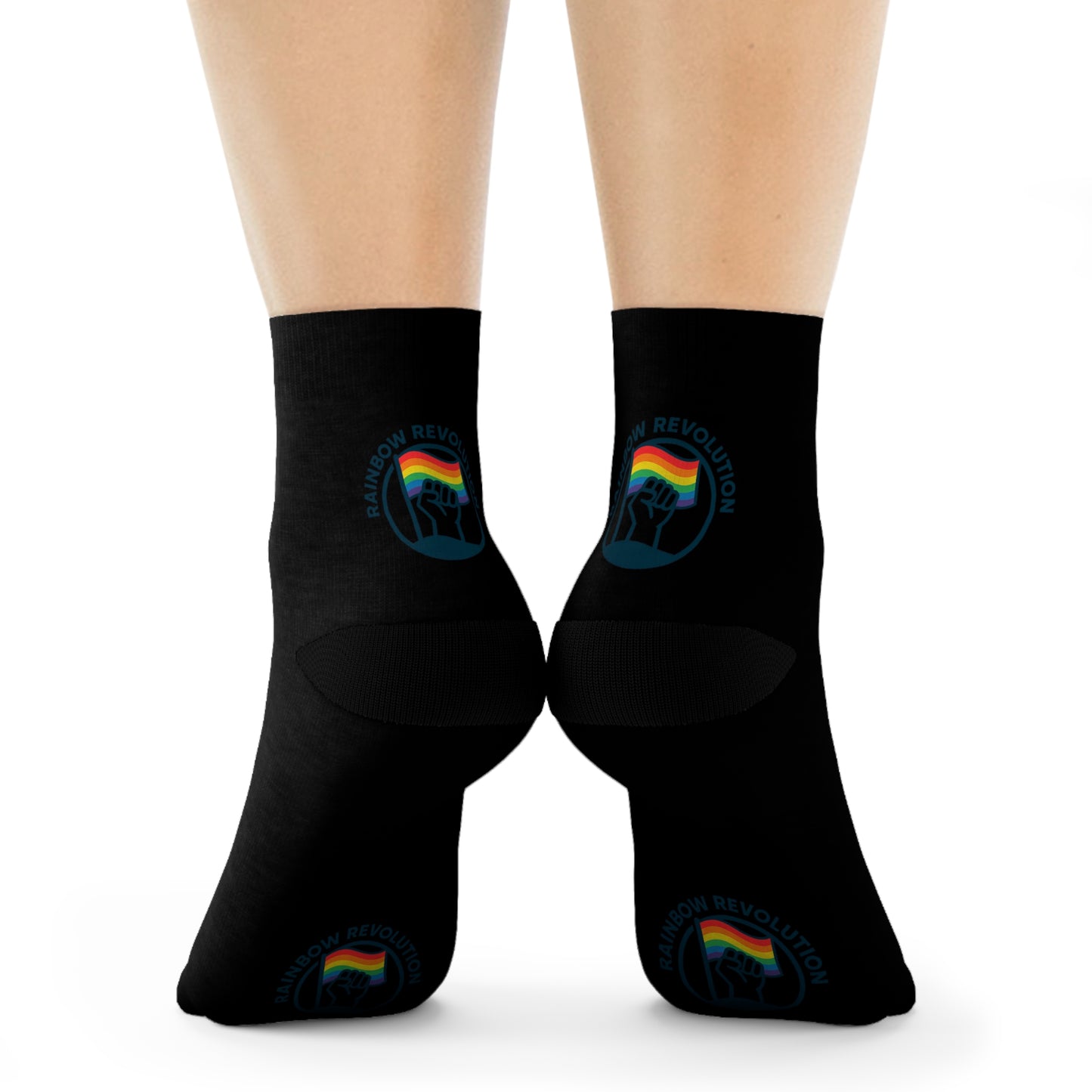 Pride-Themed Crew Socks, Colorful Rainbow Socks for Festivals, LGBTQ+ Gifts, Pride Month Essentials, Fun Everyday Wear