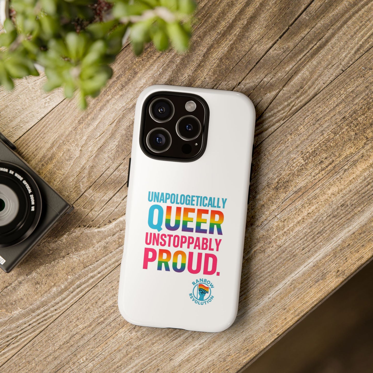 Pride Phone Case - Unapologetically Queer, LGBTQ+ Accessory, Colorful Phone Cover, Rainbow Gift, Queer Pride