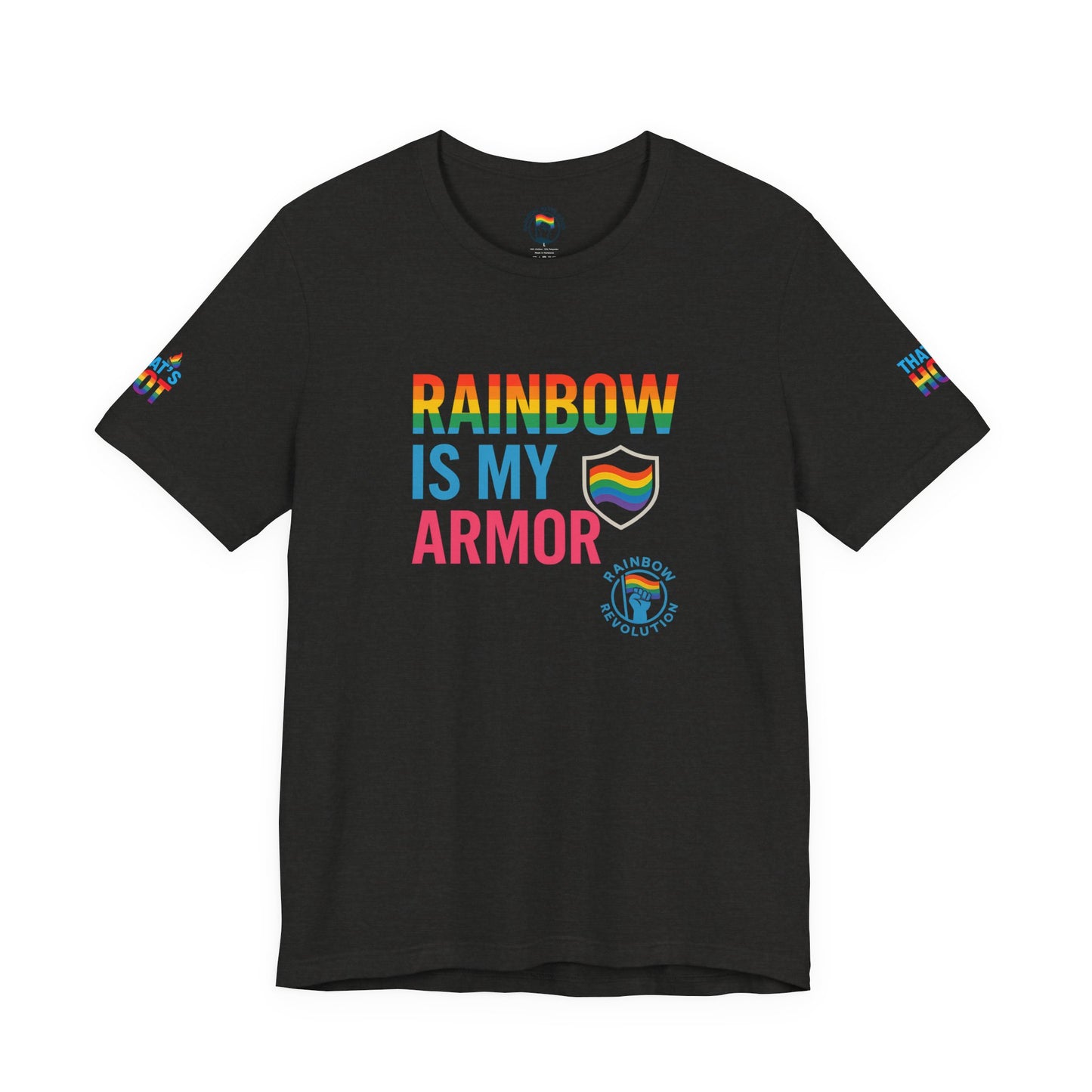 Pride Rainbow Tee, Unisex Short Sleeve Shirt, LGBTQ+ Apparel, Comfortable Summer Top, Celebratory Outfit, Gift for Allies
