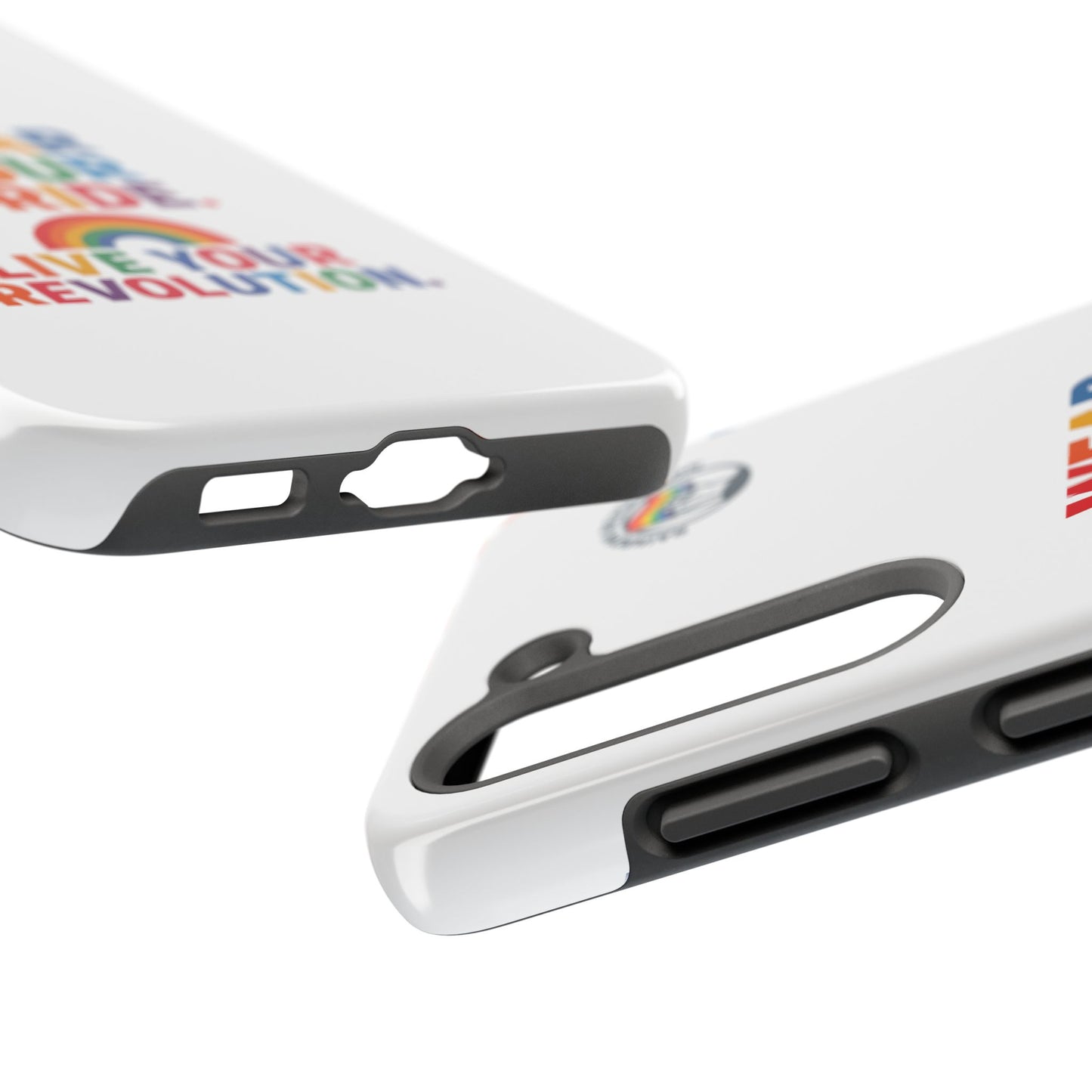 Pride Phone Cases - Wear Your Pride, Live Your Revolution - LGBTQ+ Accessories, Colorful Cases, Gift for Pride Month, Support Equality