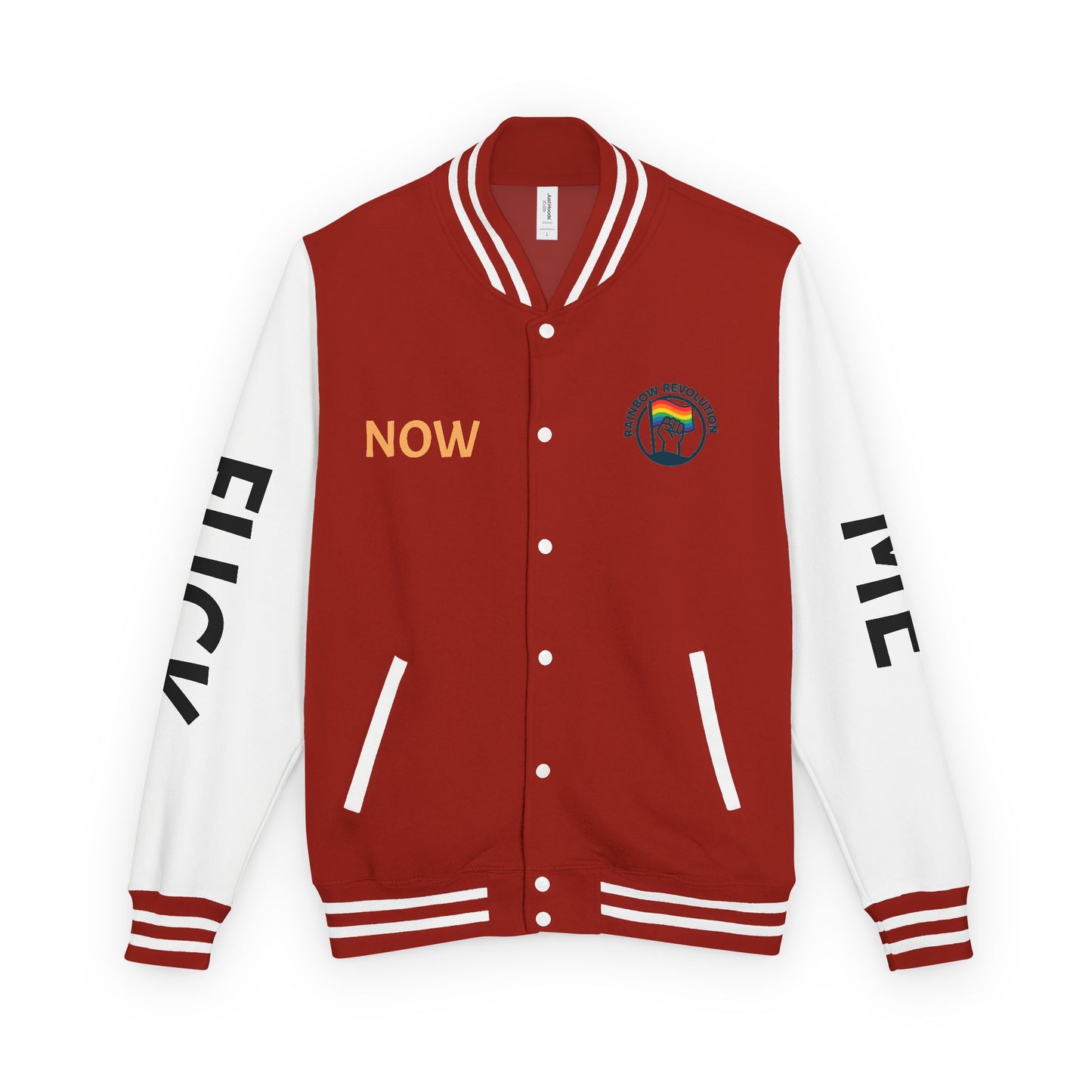 Pride Letterman Jacket - Statement Outerwear for Bold Expression, Sports Jacket, Unisex Fashion, LGBTQ+ Apparel, Gift for Her/Him