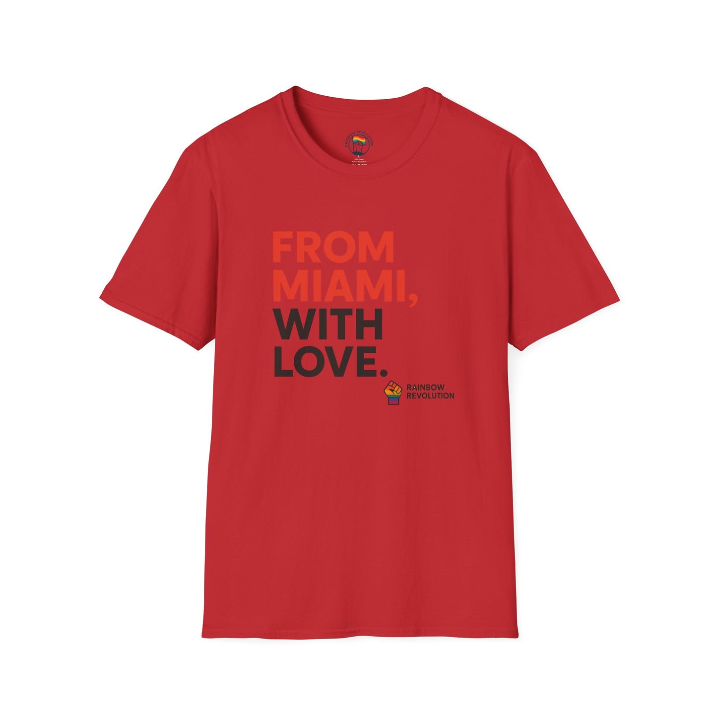 Miami Love Unisex T-Shirt, Casual Tee, Travel Souvenir, Gift for Him or Her, Statement Shirt, Summer Wear