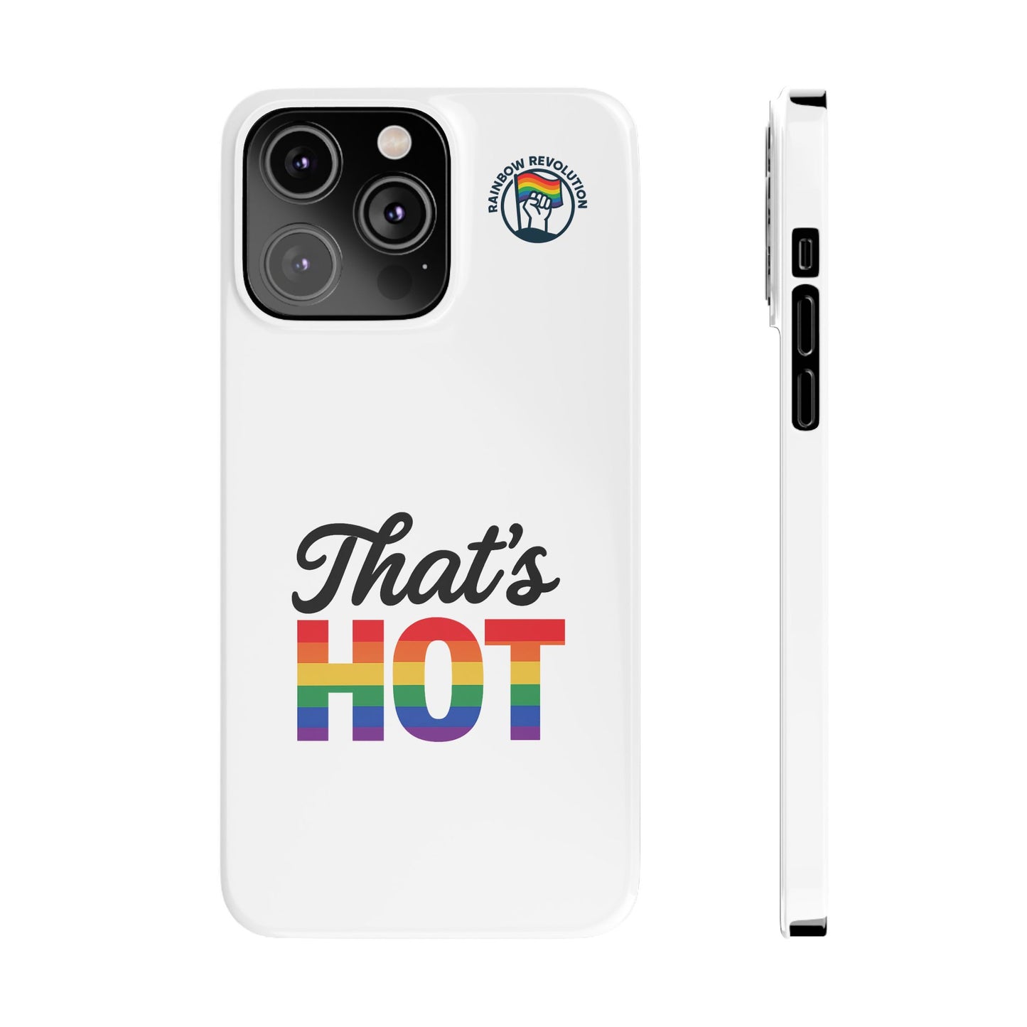 Rainbow Pride Slim Phone Cases | LGBTQ+ Accessories, Gifts for Friends, Trendy Phone Cover, Summer Vibes