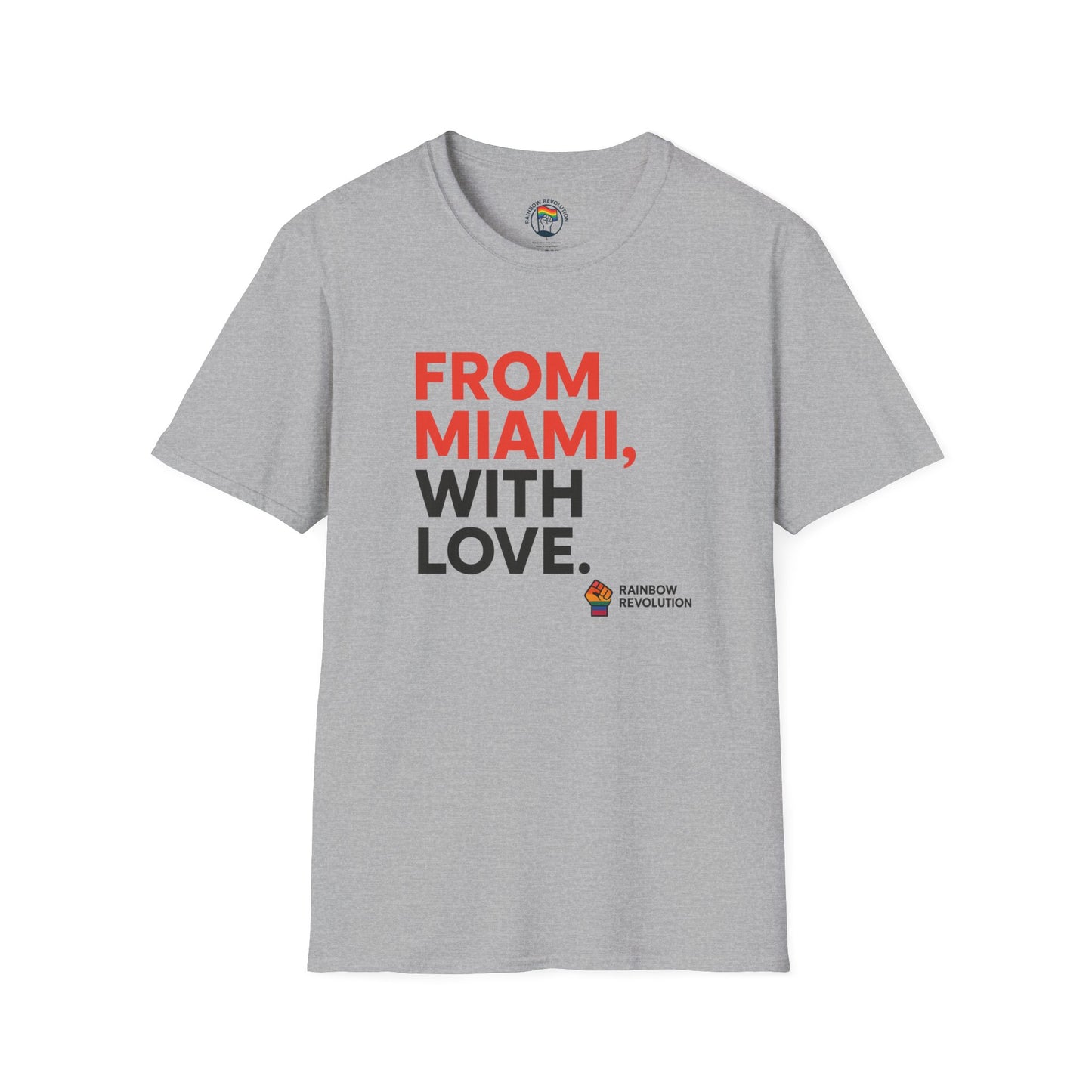 Miami Love Unisex T-Shirt, Casual Tee, Travel Souvenir, Gift for Him or Her, Statement Shirt, Summer Wear