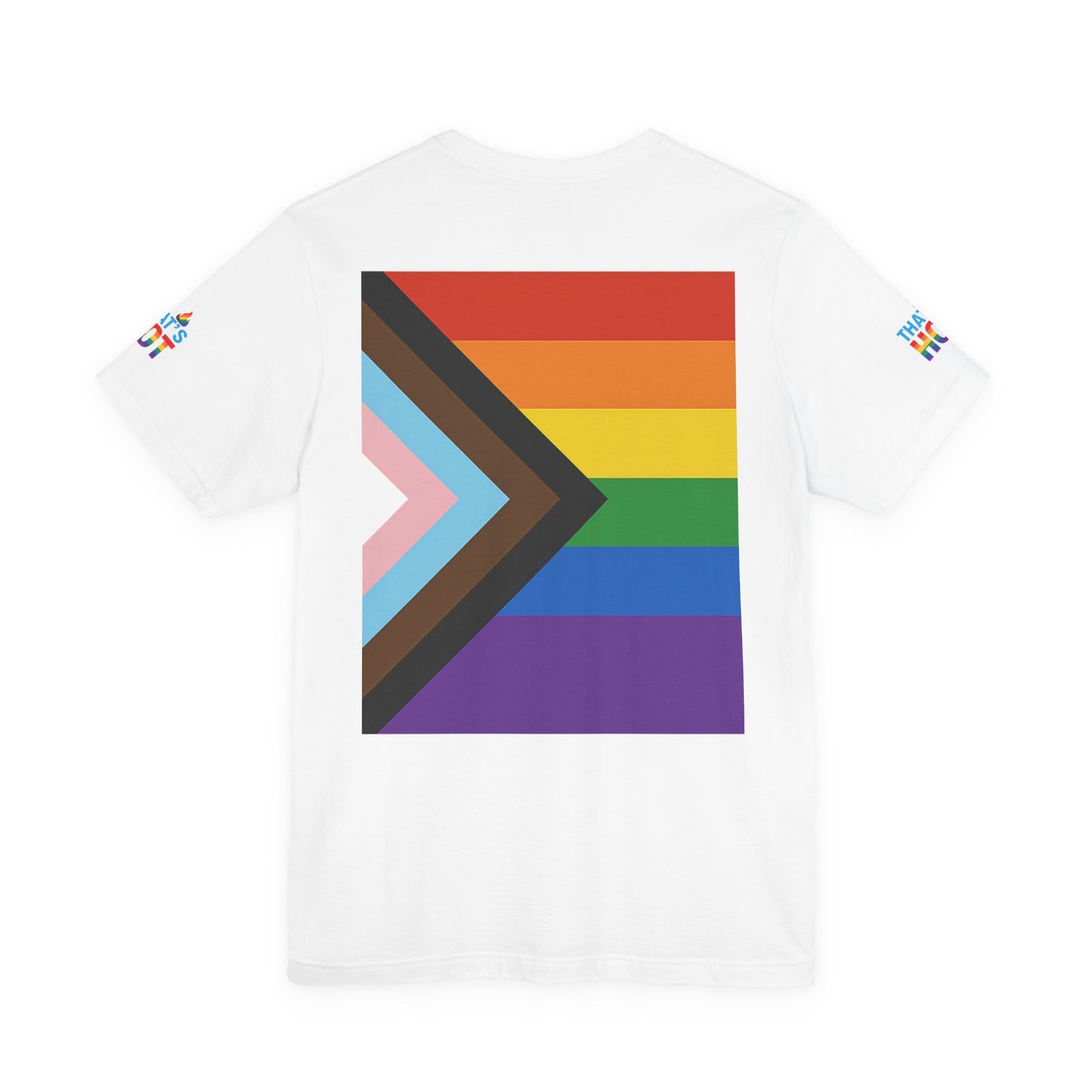 Pride Rainbow Tee, Unisex Short Sleeve Shirt, LGBTQ+ Apparel, Comfortable Summer Top, Celebratory Outfit, Gift for Allies