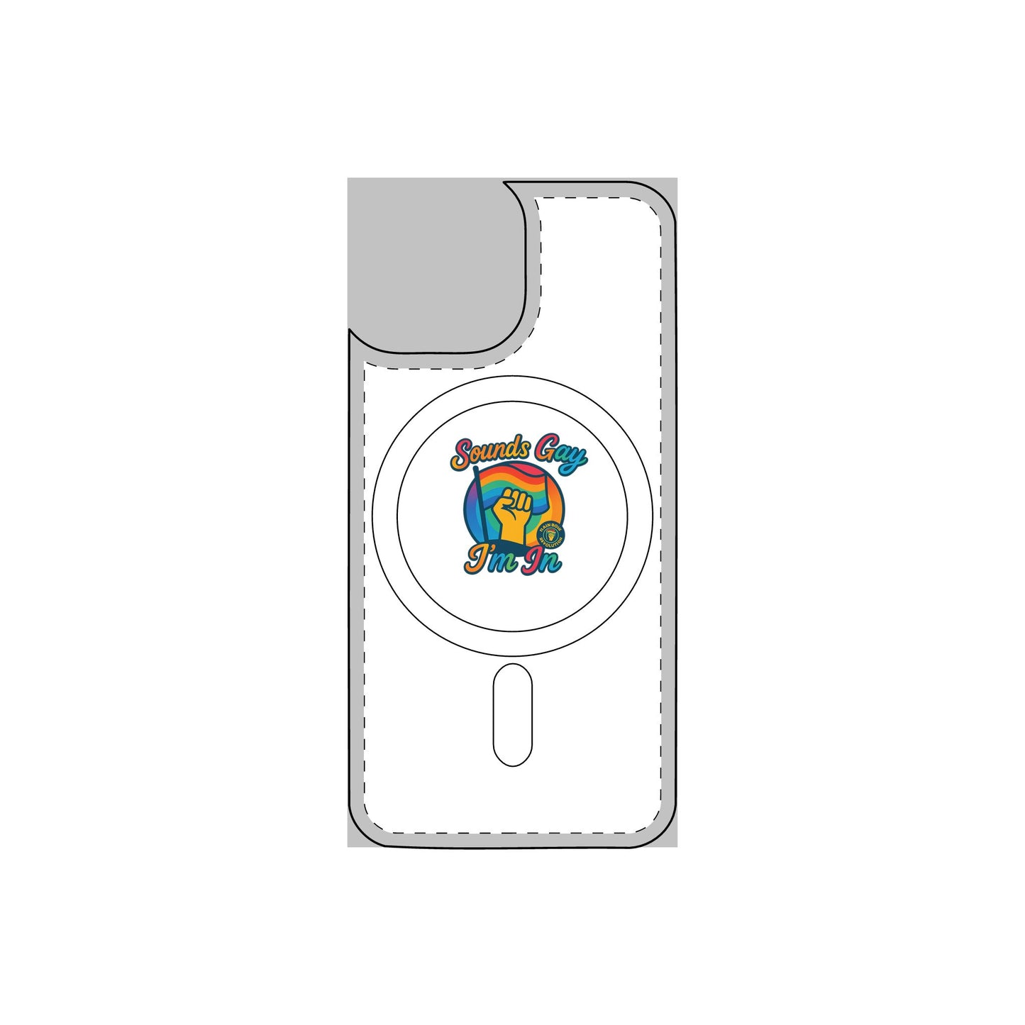 Magnetic Phone Case, Impact Resistant Phone Cover, Custom Phone Protector, Unique Gift for Tech Lovers, Funny Smartphone Case