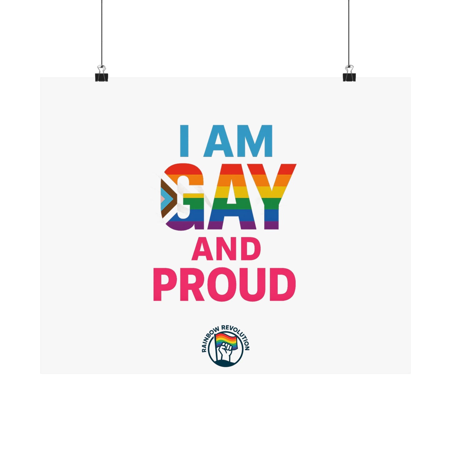 Pride Poster, LGBTQ Decor, Colorful Art Print, Gay Pride Wall Art, Statement Poster, Celebration of Identity