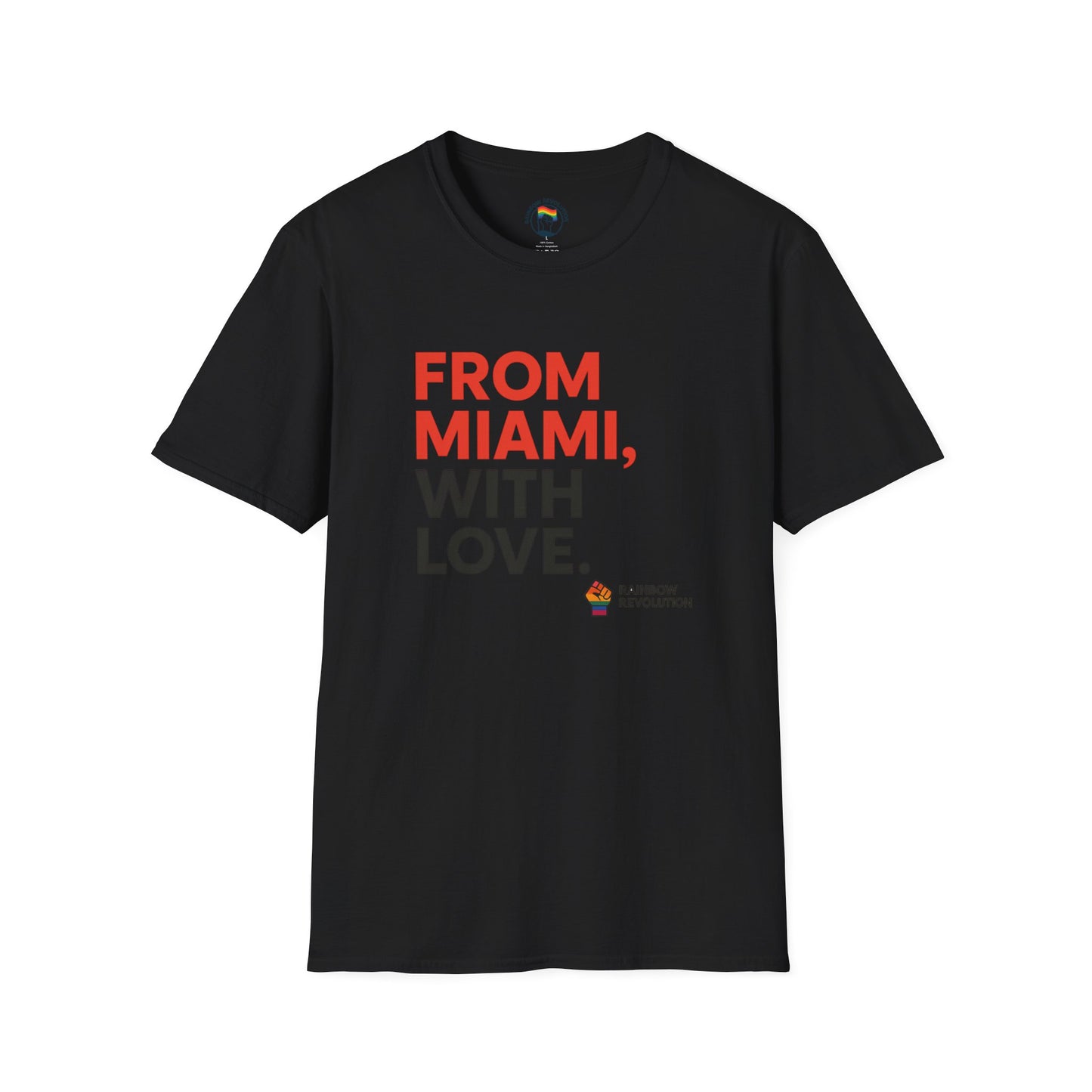 Miami Love Unisex T-Shirt, Casual Tee, Travel Souvenir, Gift for Him or Her, Statement Shirt, Summer Wear