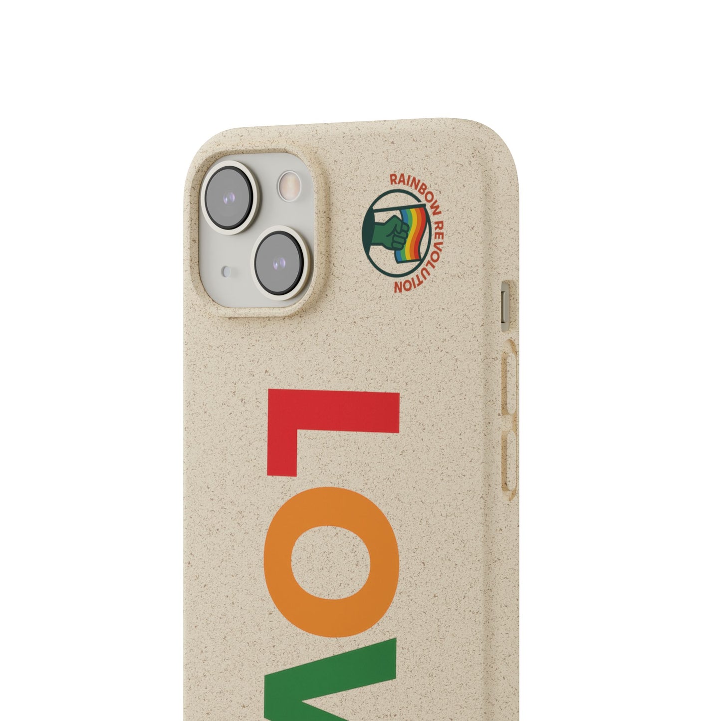 Colorful Love Biodegradable Phone Case | Eco-Friendly Gift for Friends, Green Living, Valentine's Day, Pride Month, Eco-conscious Design