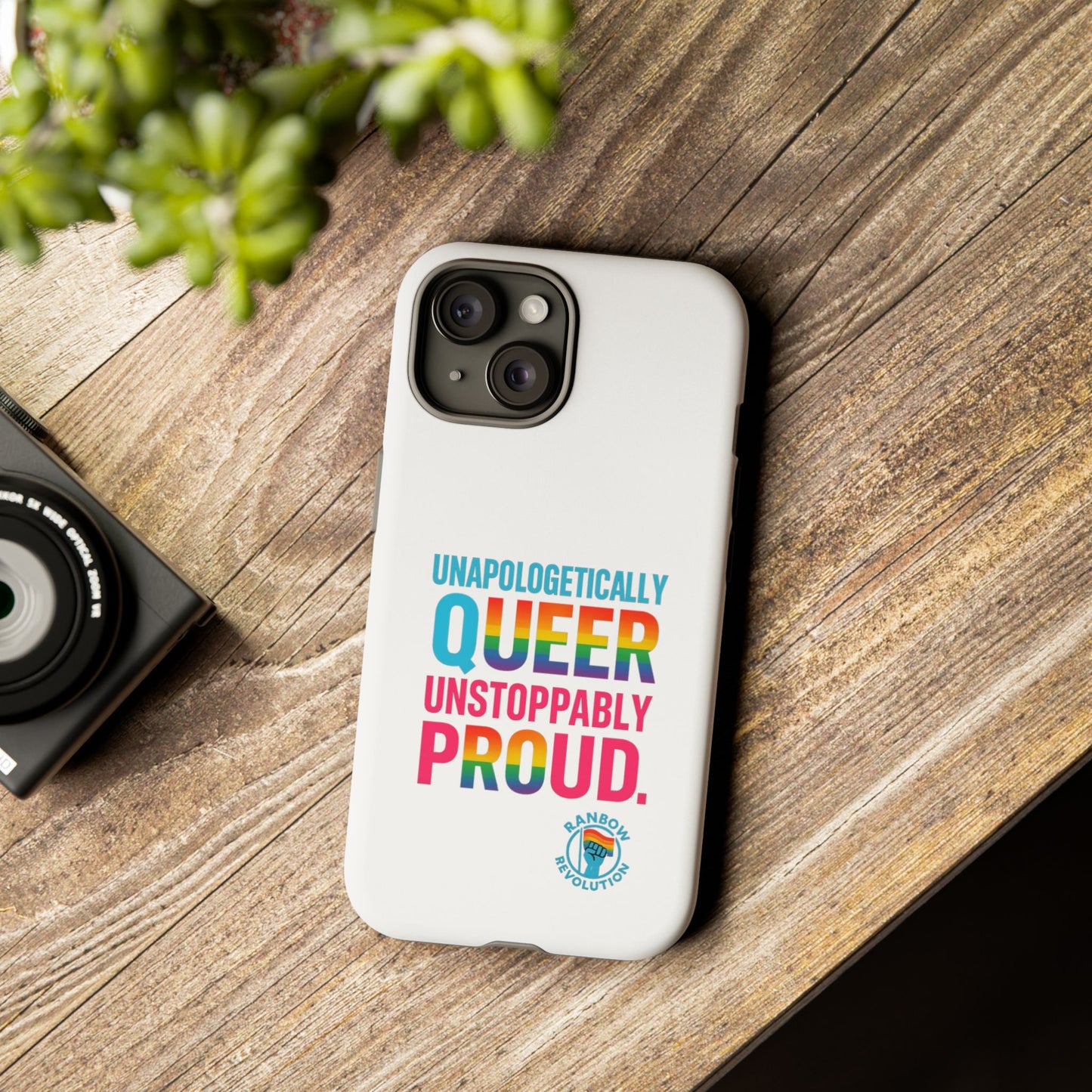Pride Phone Case - Unapologetically Queer, LGBTQ+ Accessory, Colorful Phone Cover, Rainbow Gift, Queer Pride