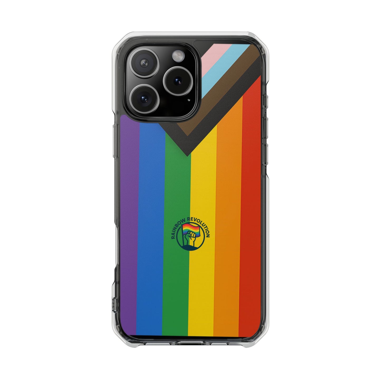 Pride Rainbow Phone Cases - Clear Impact Cases for LGBTQ+ Celebration, Phone Protection, Customizable, Gift for Allies and Friends