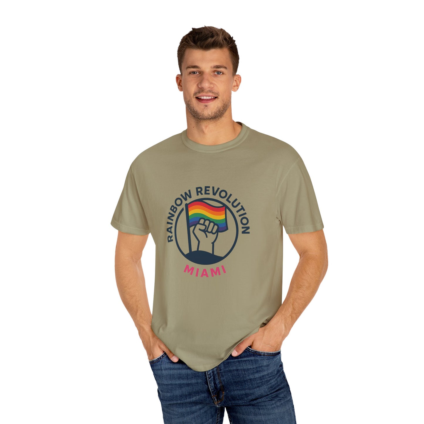 Unisex Rainbow Revolution T-shirt - Celebrate Pride, Summer Vibes, LGBTQ+ Support, Miami Love, Casual Wear