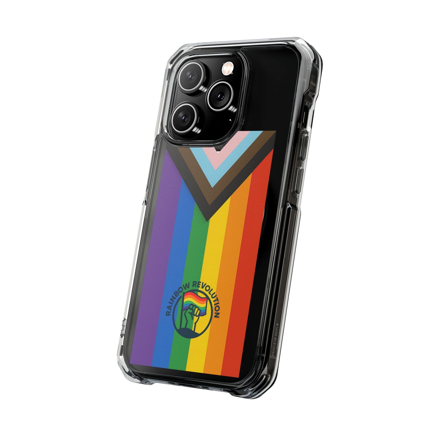 Pride-Themed Magnetic Clear Cases, LGBTQ Phone Cover, Rainbow Design, Personalized Phone Accessories, Anti-Drop Phone Case