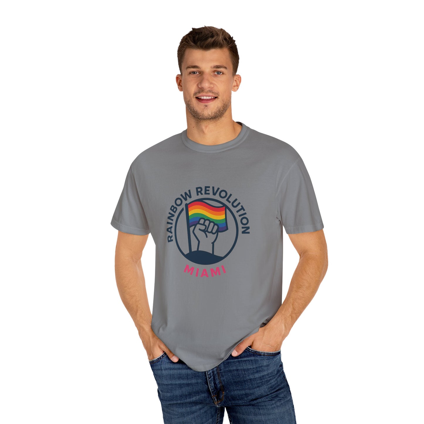 Unisex Rainbow Revolution T-shirt - Celebrate Pride, Summer Vibes, LGBTQ+ Support, Miami Love, Casual Wear