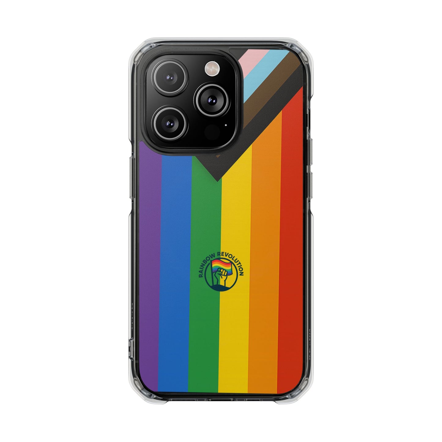 Pride Rainbow Phone Cases - Clear Impact Cases for LGBTQ+ Celebration, Phone Protection, Customizable, Gift for Allies and Friends